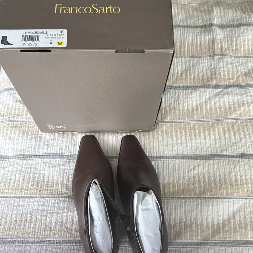 Franco Sarto Vivian Bootie in Brown Size 8M - Picture 12 of 13